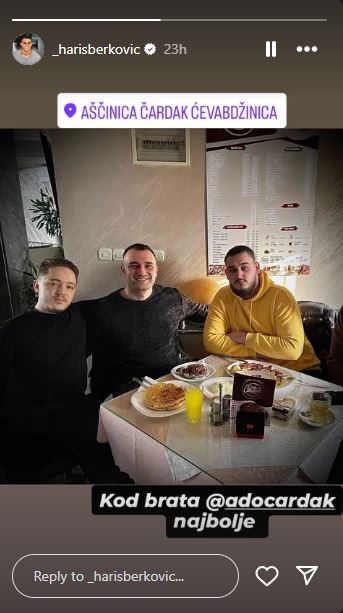 FOTO: _HARISBERKOVIC/INSTAGRAM/SCREENSHOT