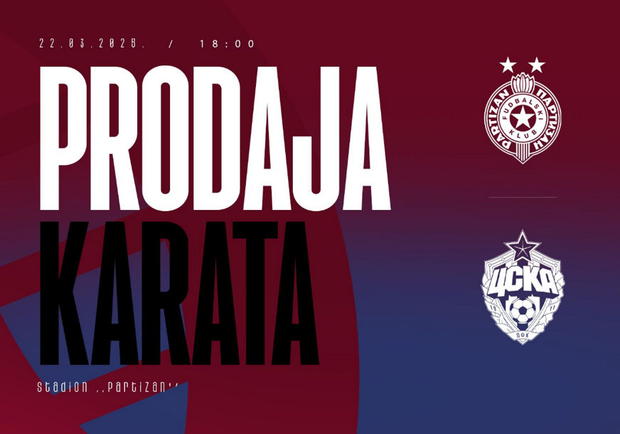 (FOTO) "Partizan i CSKA njeguju  posebne bratske odnose" Crno-bijeli pustili u prodaju karte za prijateljski meč sa "Armejcima"