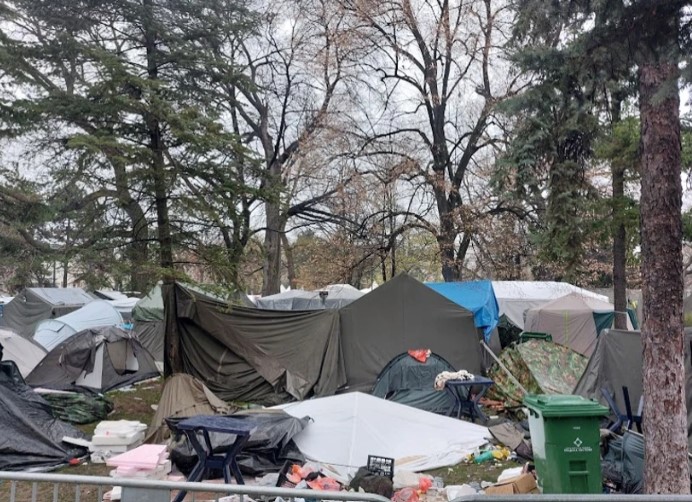 Pionirski park, dan posle protesta