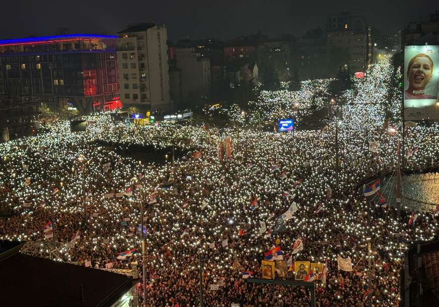 studentski protest na Slaviji