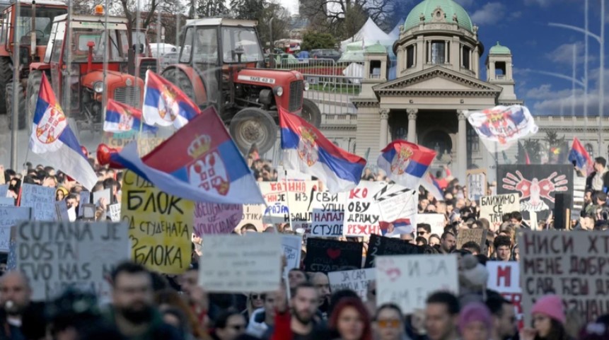 Srbija, protesti, 15.mart