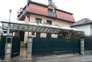 Kuća doktora Gordana Jelića gdje je bačena bomba