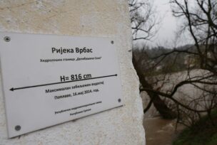 Nabujala rijeka Vrbas u Banjaluci