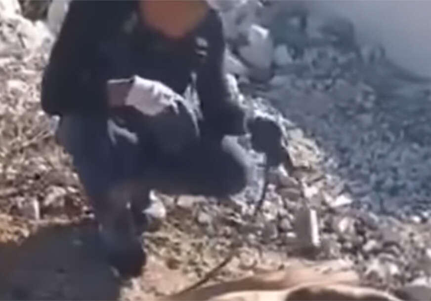 Kinez priprema psa za jelo kod Bileće