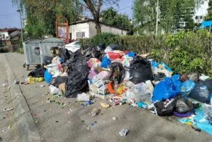 Kontejneri skoro prazni, a oko njih smeće