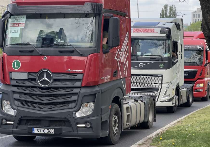 SA 300.000 KAMIONA BLOKIRAĆE PRAVCE PREMA I IZ EU Vozači najavili proteste sredinom juna širom regiona