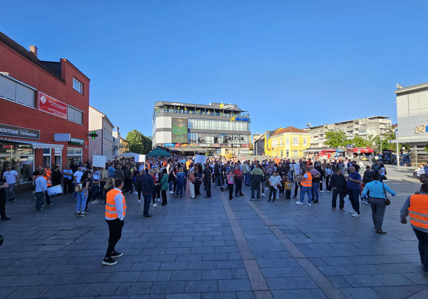 protest radnika Arcelor Mital Prijedor 