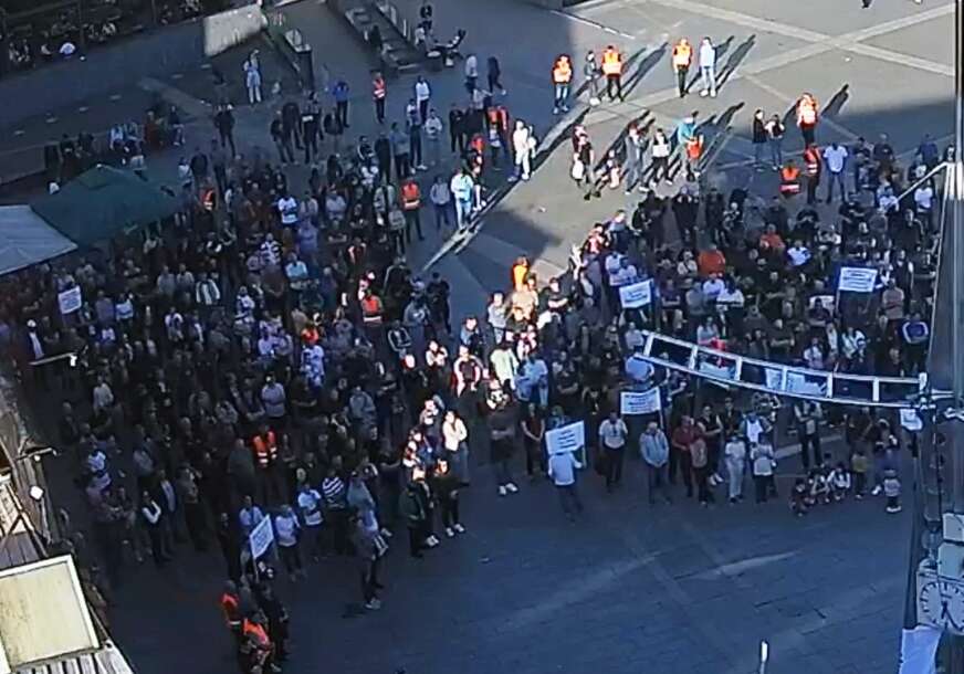 protest radnika Arcelor Mital Prijedor 