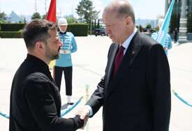 (FOTO) Zelenski stigao u Tursku: Predsjednik Ukrajine se sastao sa Erdoganom u Ankari
