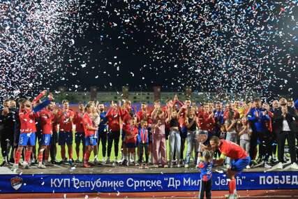 (FOTO, VIDEO) Borac 7. put osvojio Kup Srpske: Banjalučani odličnu sezonu u Evropi zaokružili peharom, Leotar pao u 90. minutu