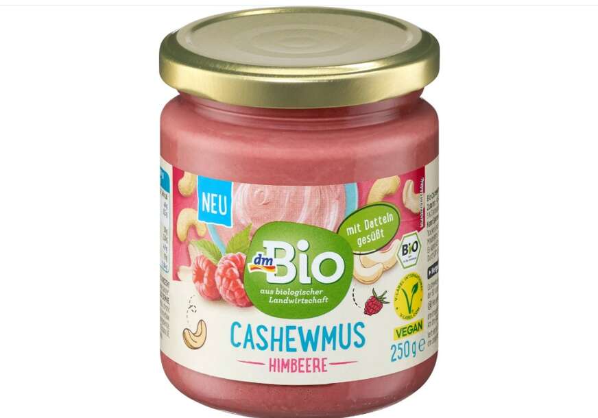 DM bio pasta od indijskih oraha i malina