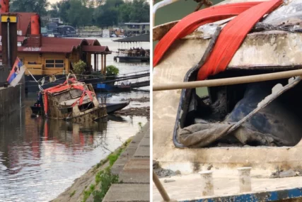 Čamac u kome je stradao Srđan Radosavljević 