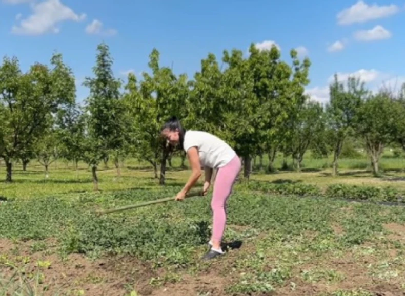 "FOLIRAŠ SE ZA INSTAGRAM" Žena Darka Lazića uzela motiku i pokazala kako obavlja seoske poslove, pa uslijedile prozivke