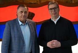 (FOTO "Srbija uvijek uz Srpsku" Dodik i Vučić se sastali u Beogradu