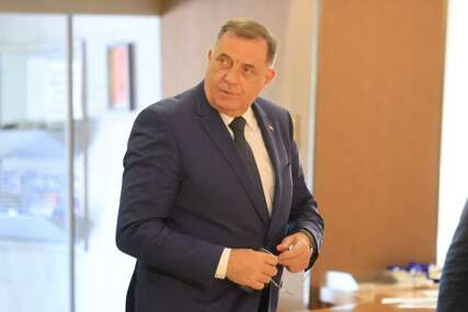 (FOTO) Uprkos fijasku, neko je Dodiku danas uljepšao dan: Mališani iz Doboja uz predsjednika Srpske