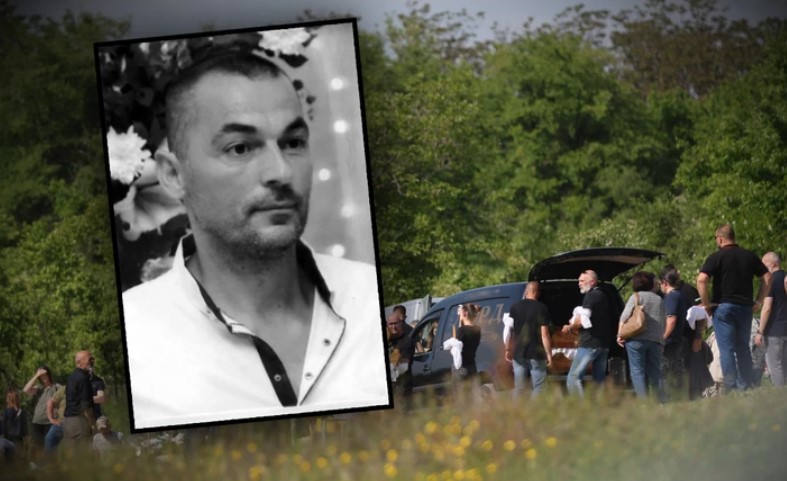 (FOTO) Otac očajan, majka grli kovčeg: Potresne scene na sahrani Vladimira (49) KOJI JE POGINUO sa Jokićima, opelo služi 5 sveštenika
