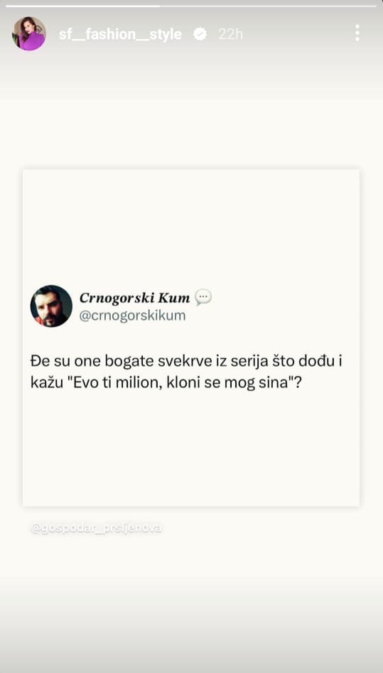 FOTO: SONJAVU / INSTAGRAM/SCREENSHOT