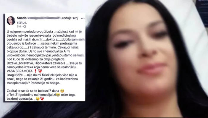 (FOTO) "PONESTAJE MI SNAGE" Suada 20 godina čekala na transplantaciju, pa se ubila, njena oproštajna poruka govori mnogo