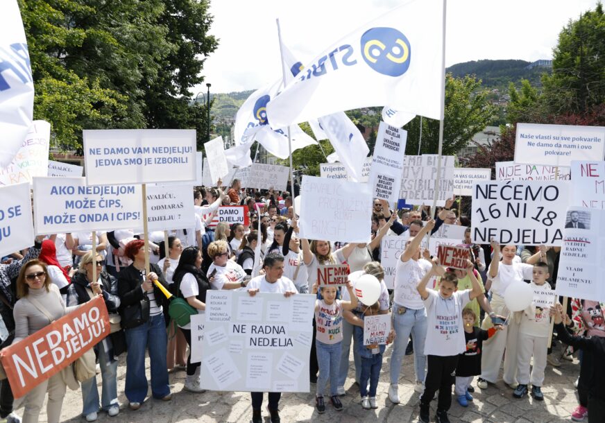Protest trgovaca u Sarajevu 