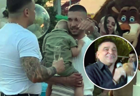 (FOTO) PRAVI SPEKTAKL Mirko Šijan krstio sina, pa na proslavu doveo Baju Malog Knindžu