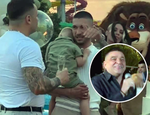(FOTO) PRAVI SPEKTAKL Mirko Šijan krstio sina, pa na proslavu doveo Baju Malog Knindžu
