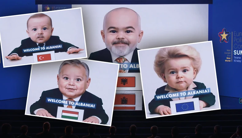 Evropski lideri prikazani kao bebe