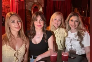 Kristina Radenković u provodu sa prijateljicama