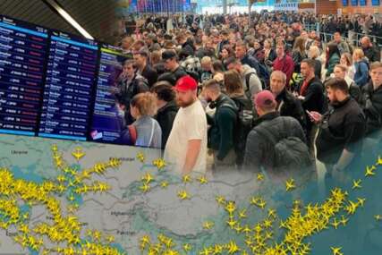 Haos na aerodromima u Moskvi