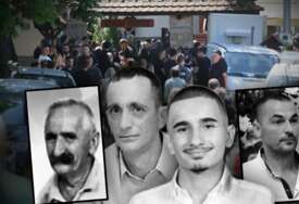 (VIDEO, FOTO) "NE IDI OD MENE TATA" Sahranjeni članovi porodice Jokić koji su se UGUŠILI U SEPTIČKOJ JAMI, Filipova majka jeca, a sestra čvrsto drži sliku brata i doziva oca