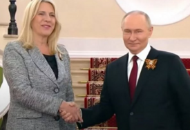 PUTIN DOČEKAO ŽELJKU CVIJANOVIĆ Rukovali se, zaželio joj dobrodošlicu na obilježavanje Dana pobjede