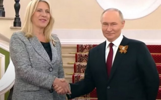 PUTIN DOČEKAO ŽELJKU CVIJANOVIĆ Rukovali se, zaželio joj dobrodošlicu na obilježavanje Dana pobjede