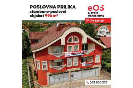 Neponovljiva prilika za investitore i preduzetnike: 996 m² poslovno-stambenog prostora na ključnoj lokaciji u Trnu 