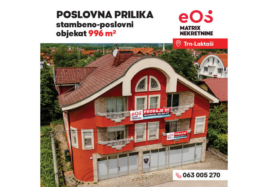 Neponovljiva prilika za investitore i preduzetnike: 996 m² poslovno-stambenog prostora na ključnoj lokaciji u Trnu 