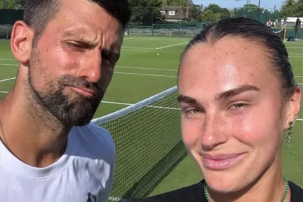 (VIDEO Pripreme u punom jeku: Sabalenka trenirala s Đokovićem pred Vimbldon