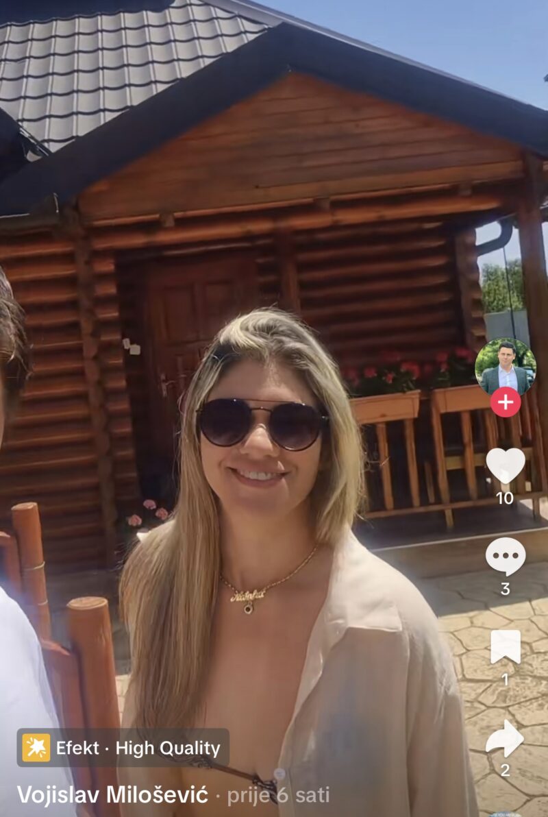 FOTO: VOJISLAV MILOŠEVIĆ/TIKTOK/SCREENSHOT
