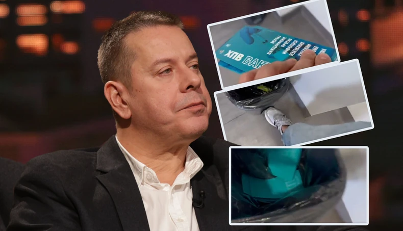(VIDEO) "BACITE OVO SMEĆE" Vladi Georgievu smeta HPV vakcina, snimio kako baca flajere o vakcinisanju u kantu