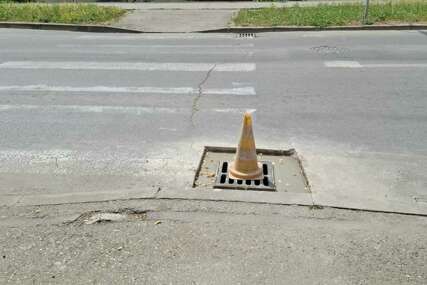 (FOTO) Nakon pisanja Srpskainfo: Sanirana rupa na šahtu kod OŠ „Branko Radičević“