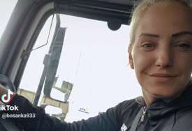 (VIDEO, FOTO) "Moje 2 kćerke imaju samo mene i za njih se borim"  Samohrana majka Melisa (27) VOZI KAMION OD BiH DO TURSKE, dnevno pređe oko 400 kilometara