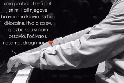 (FOTO) "Počivaj na notama, dragi moj" Severina emotivnom porukom se oprostila od Matije Dedića