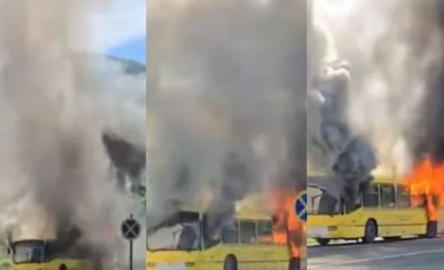 Autobus gori u sarajevu