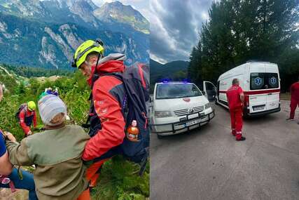(FOTO) DRAMA NA MAGLIĆU Pripadnici GSS Foča spasili državljanku Slovenije, zadobila povrede glave
