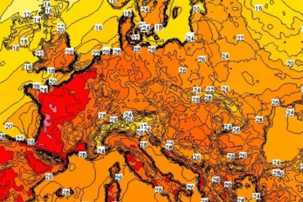 (MAPE) Evropa će da se prži na 43, KADA STIŽE PREDAH: Ovog datuma temperatura pada za 10 stepeni, ali prije toga ćemo "gorjeti”