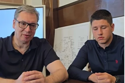 Alekandar Vučić i Miloš Pavlović