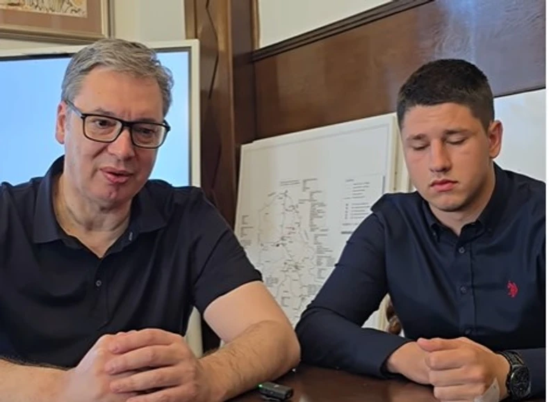 Alekandar Vučić i Miloš Pavlović