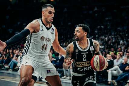 (FOTO) PARTIZAN PRVI FINALISTA ABA LIGE Crno-bijeli uspjeli da sruše veliki otpor Dubaija i dođu do borbe za trofej
