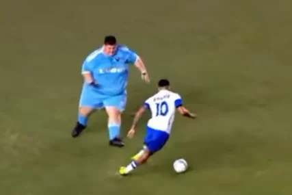 (VIDEO) MREŽE GORE OD KOMENTARA Nejmar zaigrao fudbal sa poznatim "debeljucom"