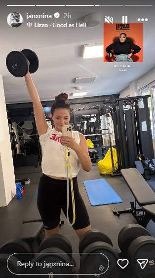 nina janković u teretani