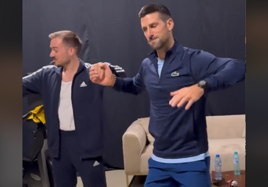 Novak igra kolo