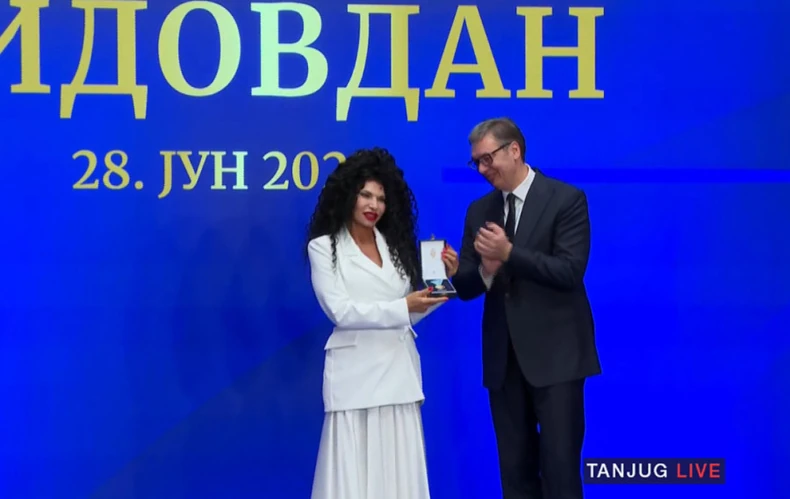 Lidija Vukićević i Aleksandar Vučić 