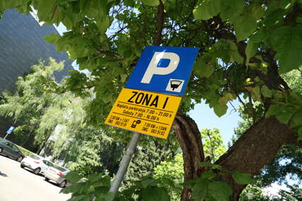 parking znak, prva zona